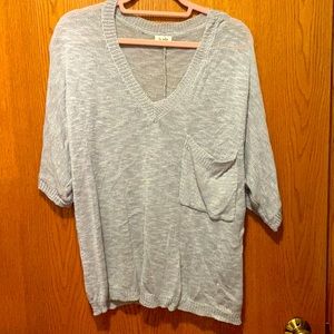 Light blue sweater top